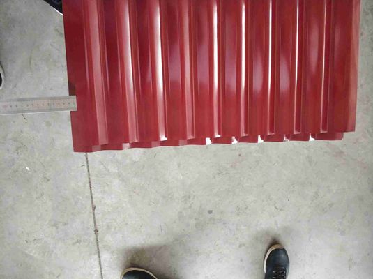주문 건축용 재료용 색상 코팅 Galvalume corrugated 강철 지붕판 50~180g/m2 online manufacture