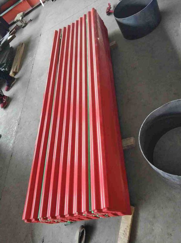 건축용 재료용 색상 코팅 Galvalume corrugated 강철 지붕판 50~180g/m2